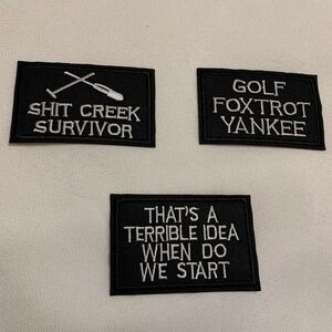 NEW! Set of 3 Hilarious Stick on Patches!  Set #5